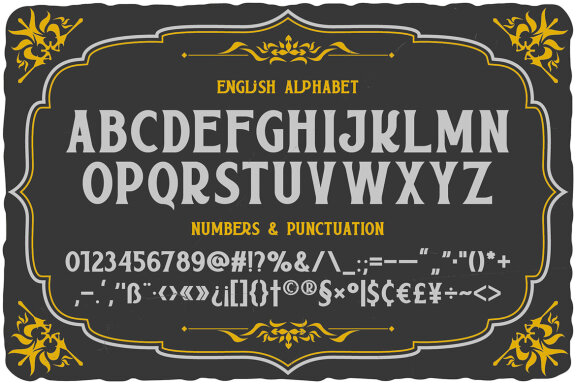 Country Theater Vintage Label Font