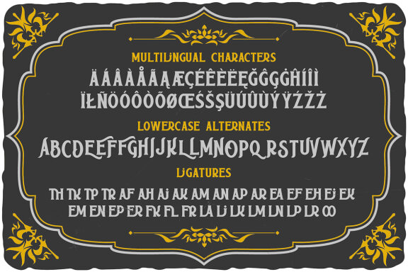 Country Theater Vintage Label Font