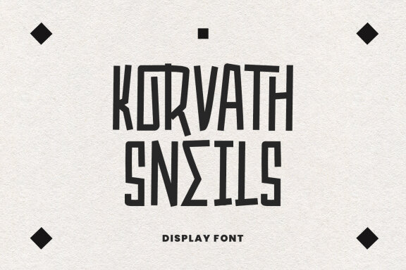 Korvath Sneils Display Font