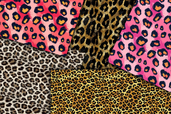 Leopard Pattern Digital Papers