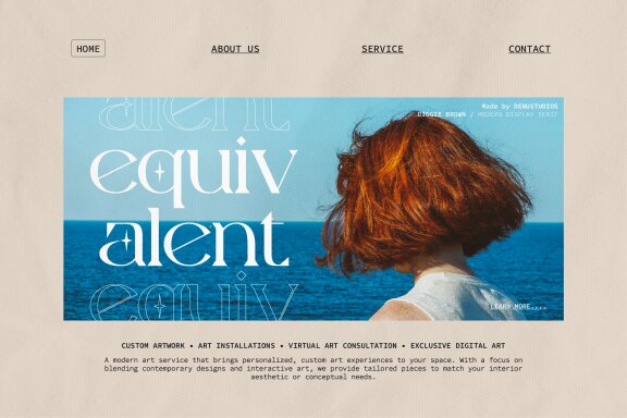 Diggie Brown | Modern Display Serif