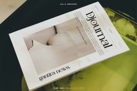 Diggie Brown | Modern Display Serif