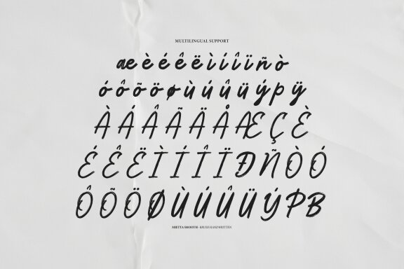 Mietta Smooth | Brush Handwritten Font