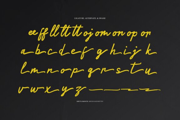 Mietta Smooth | Brush Handwritten Font