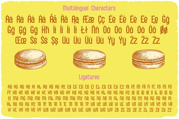 Macaron Vintage Label Font