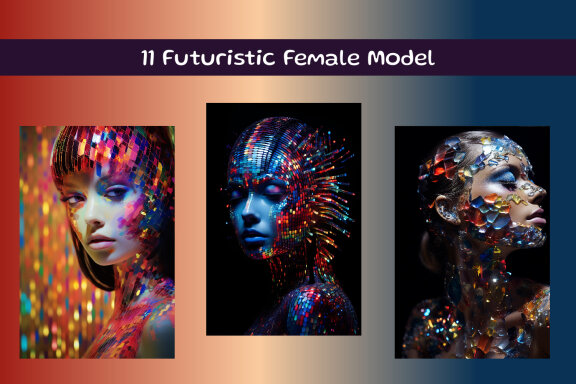 Futuristic Female Model
