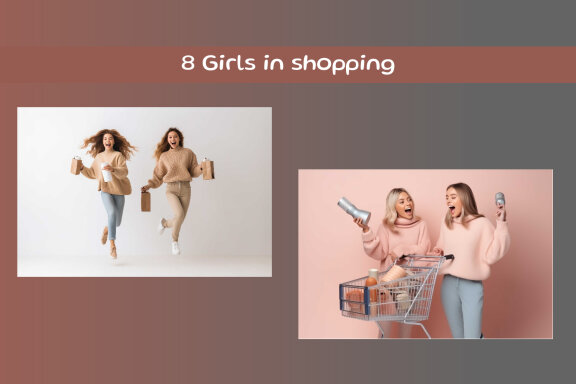 Girls in shopping