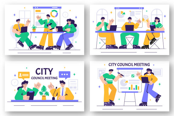 8 City Council Meeting Illustration