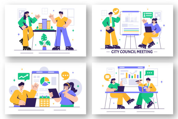 8 City Council Meeting Illustration
