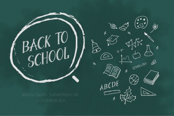 Kanvase Chalks | Handwritten Typeface