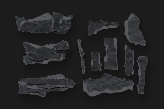 FREE Crumpled & Ripped Papers - 13 Sets
