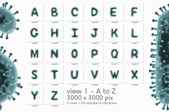 Virus Free PNG Alphabet