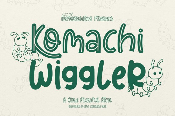 Komachi Wiggler | Cute Playful Font