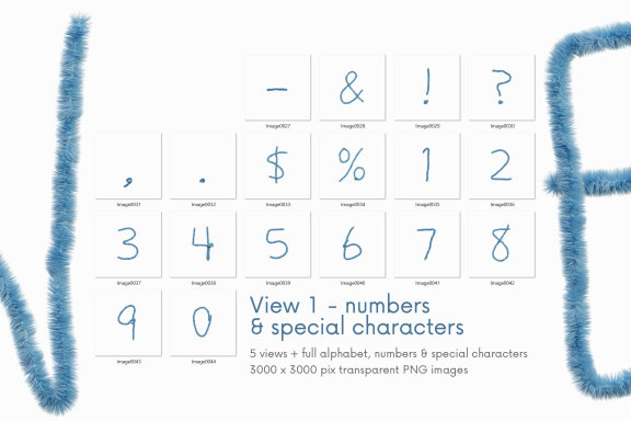 Christmas Deco Free PNG Alphabet