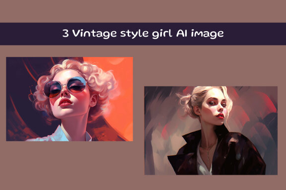 Vintage style girl