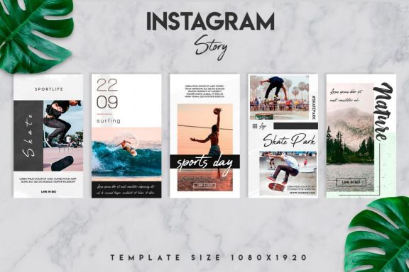 10 instagram story set