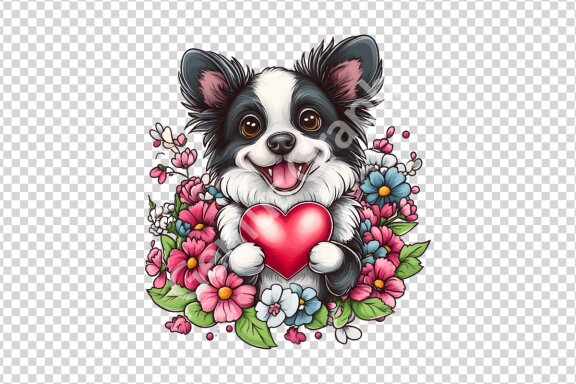 Valentine Cute Animals Clipart Bundle
