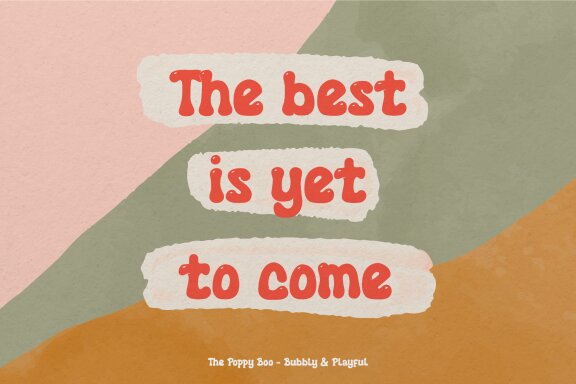 Poppy Boo | Bubbly And Playful Font