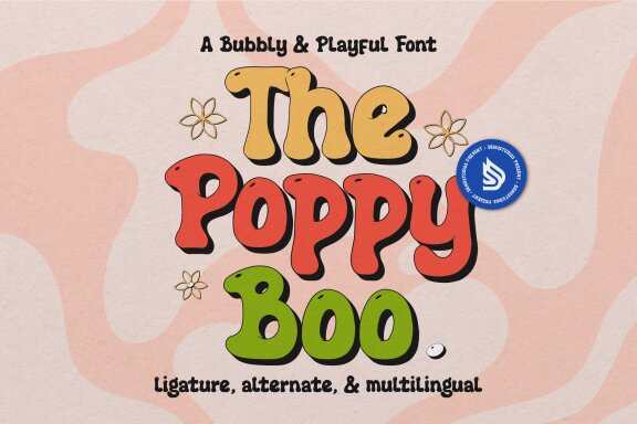 Poppy Boo | Bubbly And Playful Font