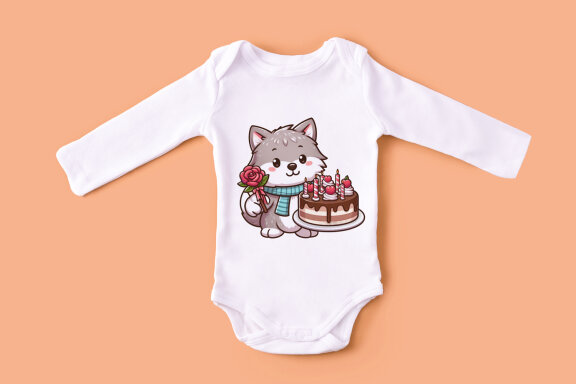 Cute Little Wolf PNG Clipart