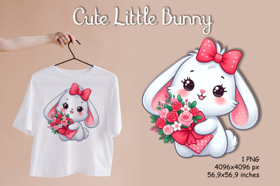 Cute Little Bunny PNG Clipart