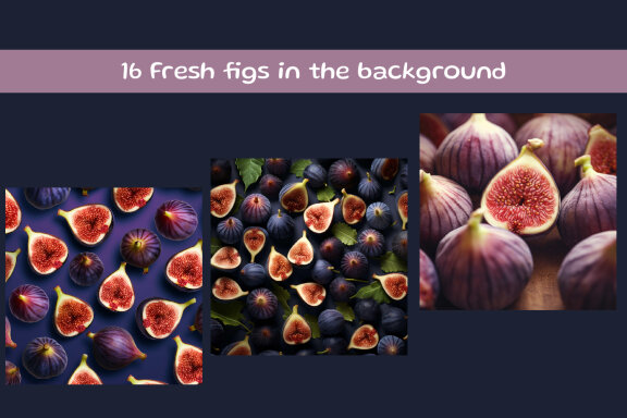 Fresh figs in the background