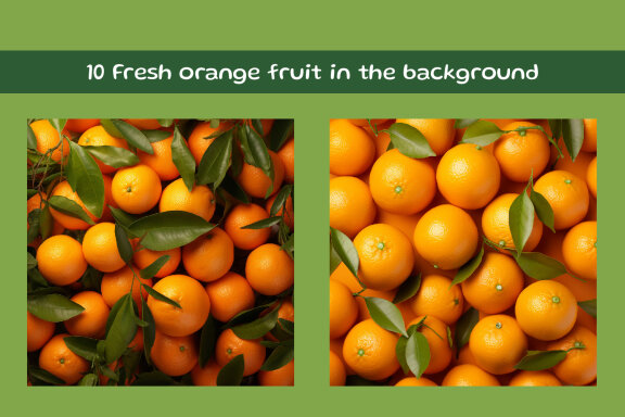 Fresh orange fruit in the background