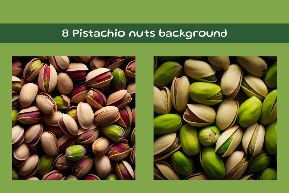 Pistachio nuts background