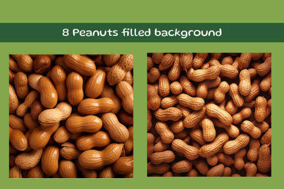 Peanuts filled background