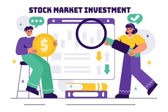 10 Stock Market Investment Illustration