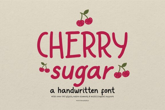Cherry Sugar | Handwritten Font