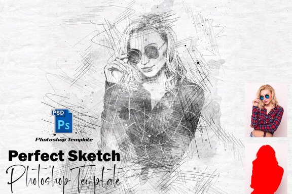 Perfect Sketch Photoshop Template