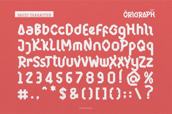 Origraph | Origami Font