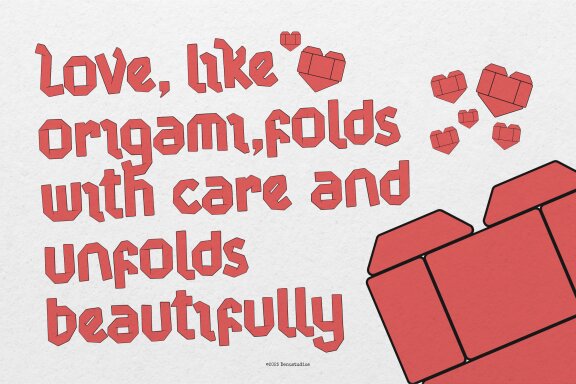 Origraph | Origami Font