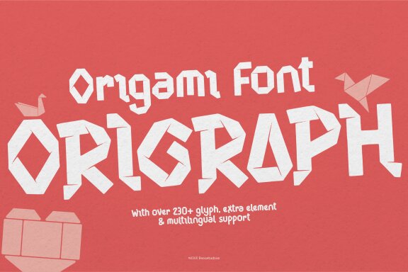 Origraph | Origami Font
