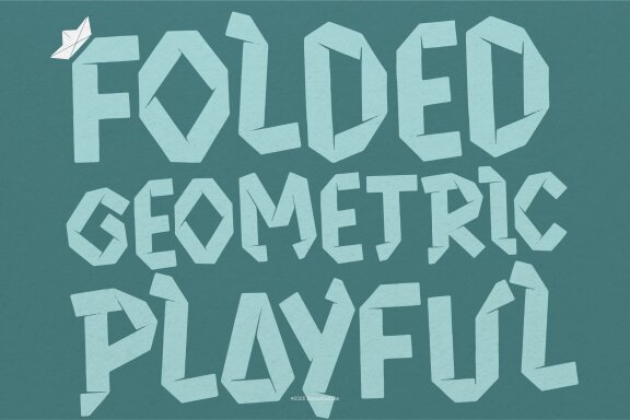 Origraph | Origami Font