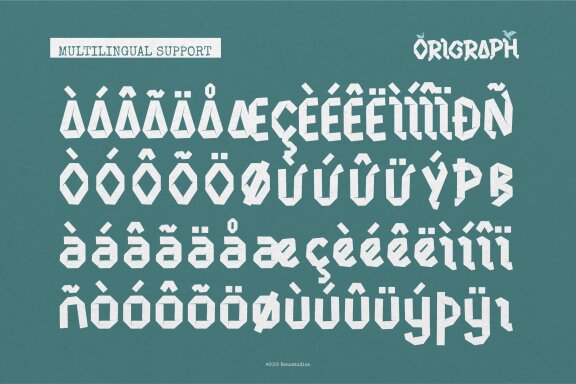 Origraph | Origami Font