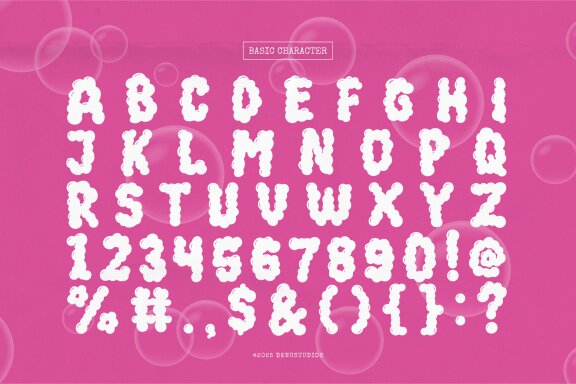 Fabilo Soap | Bold Bubble Font