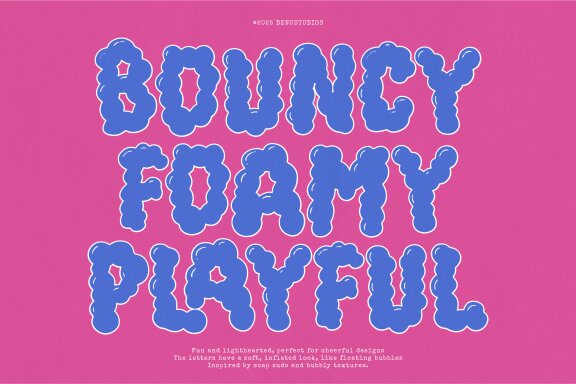 Fabilo Soap | Bold Bubble Font