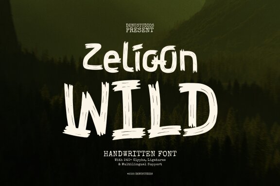 Zelioon Wild | Handwritten Font