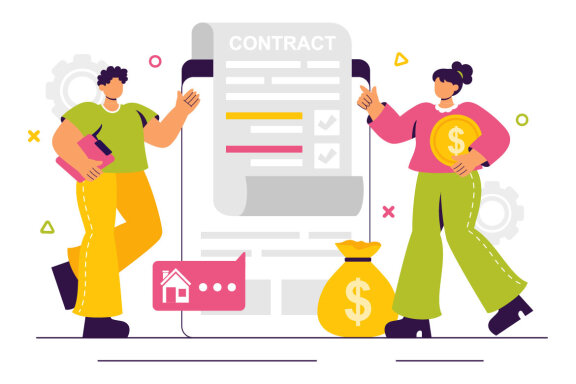 10 Digital Smart Contract Illustration