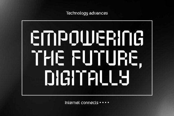 Bytalion - Futuristic Font
