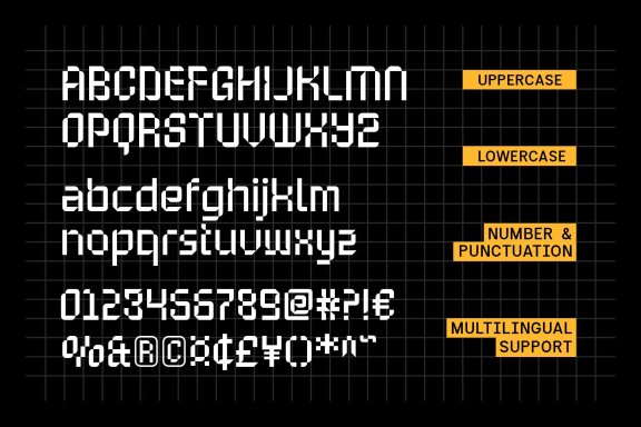 Bytalion - Futuristic Font