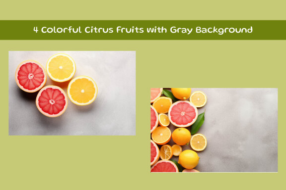Colorful Citrus Fruits Background
