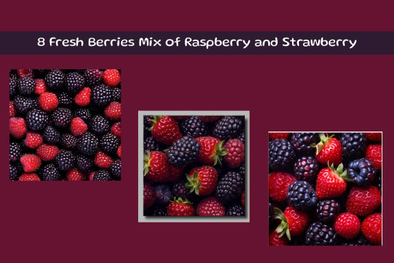 Fresh Berries Mix of Raspberry and Strawberry
