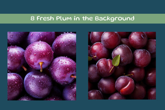 Fresh Plum in the Background
