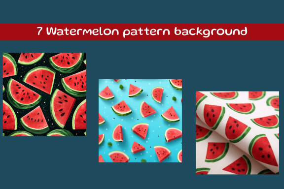 Watermelon pattern background