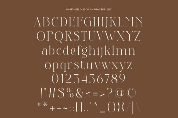 Northen Glitch Modern And Elegant Serif