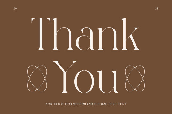 Northen Glitch Modern And Elegant Serif