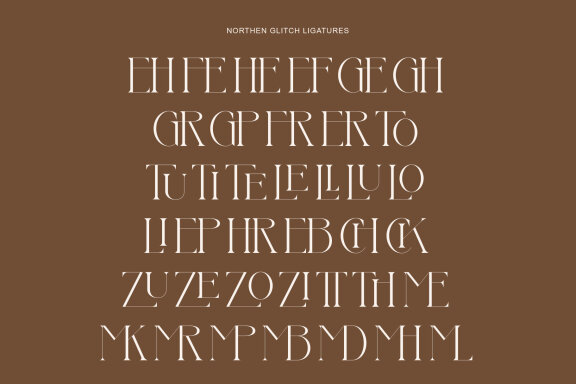 Northen Glitch Modern And Elegant Serif